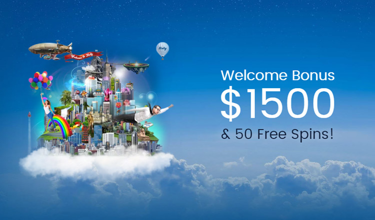 $1500 & 50 Free Spins!