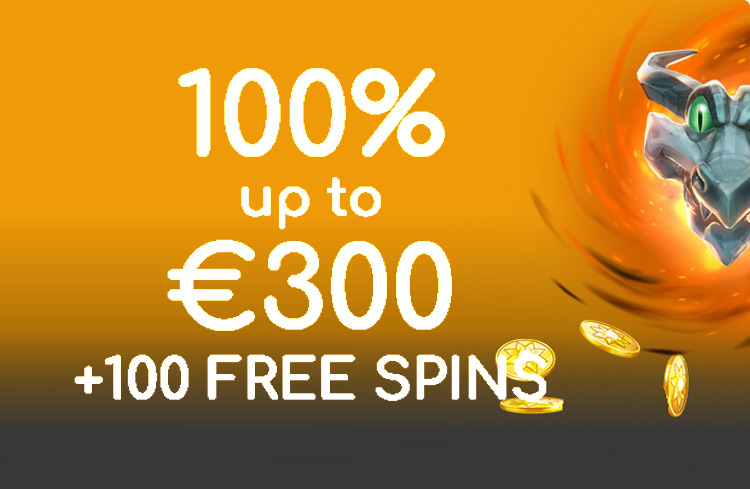 100% up to €300 + 100 FS