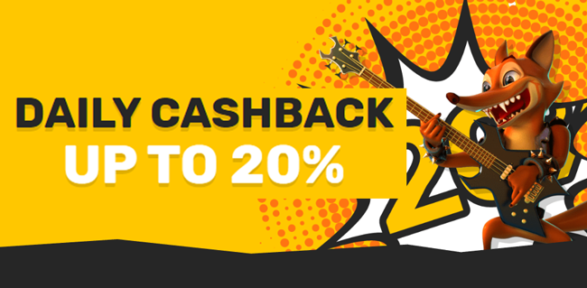 Cashback up to 20%