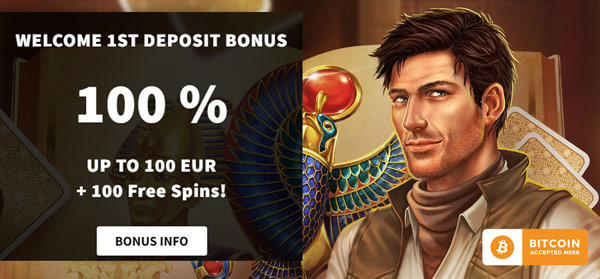 100% up to €/$100 + 100 Free Spins