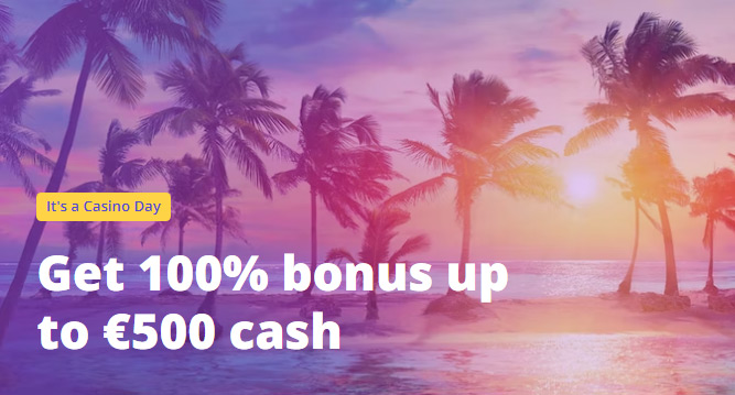 100% up to €500 + 100 Free Spins