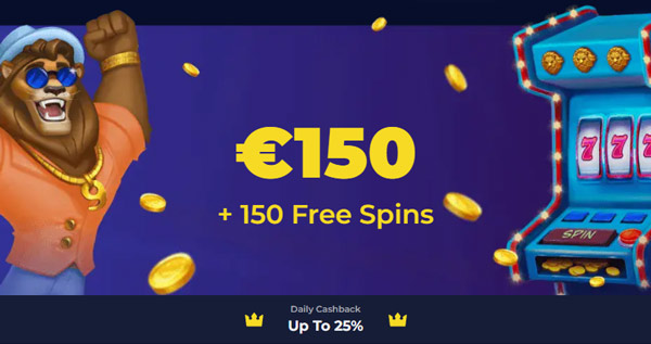 100% Up to €150 + 150 FS