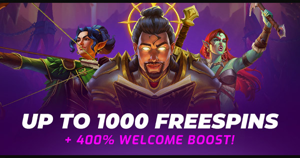 Up to 400% Bonus + 1000 Free Spins