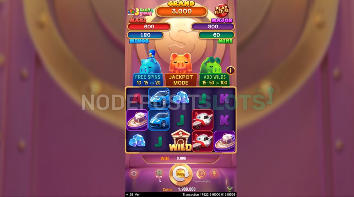 3 Rich Piggies Symbols