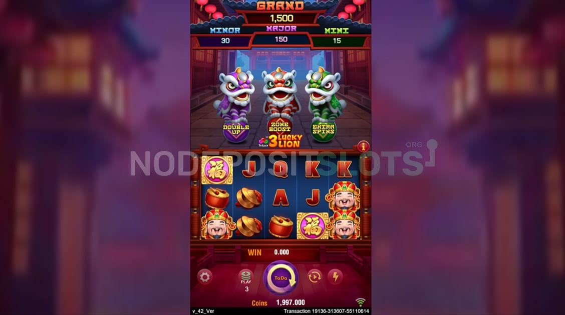 3 Lucky Lion game