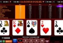 4 of a Kind Bonus Poker