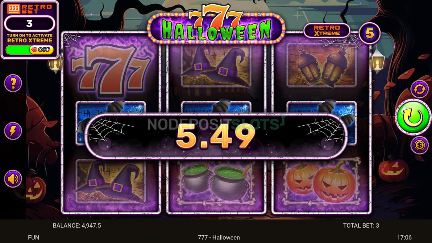 777 Halloween Slot - Win