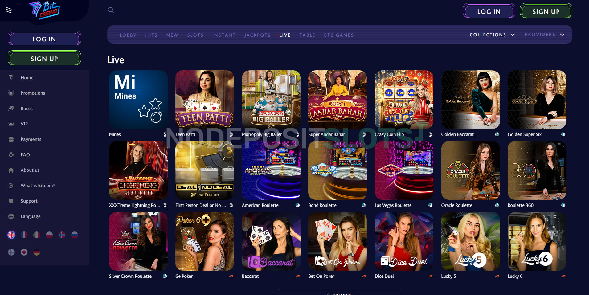 7bit Casino Live games