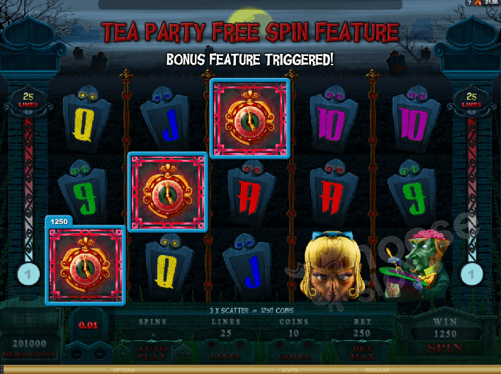Alaxe in Zombieland slot free spins
