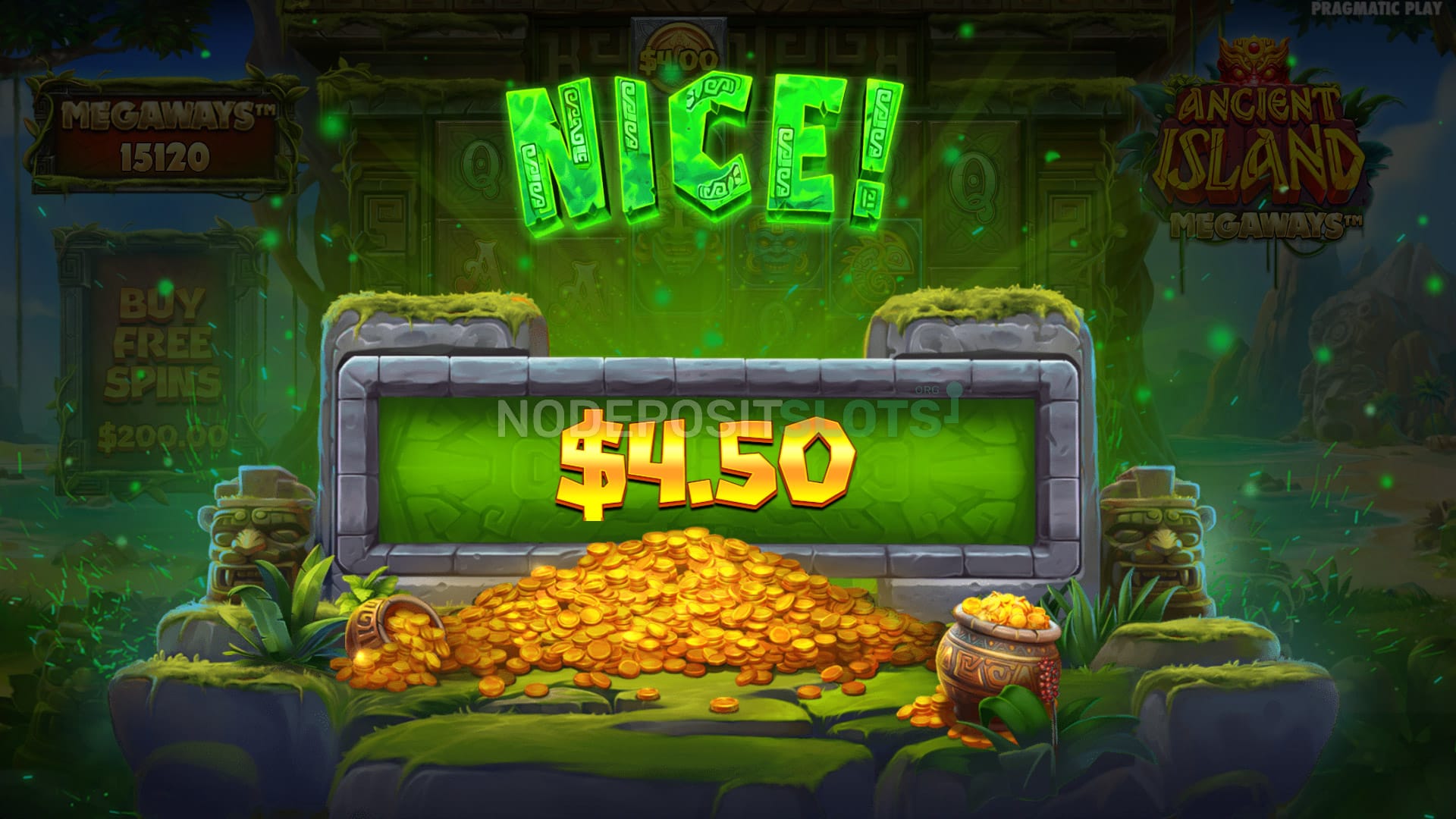 Ancient Island Megaways win