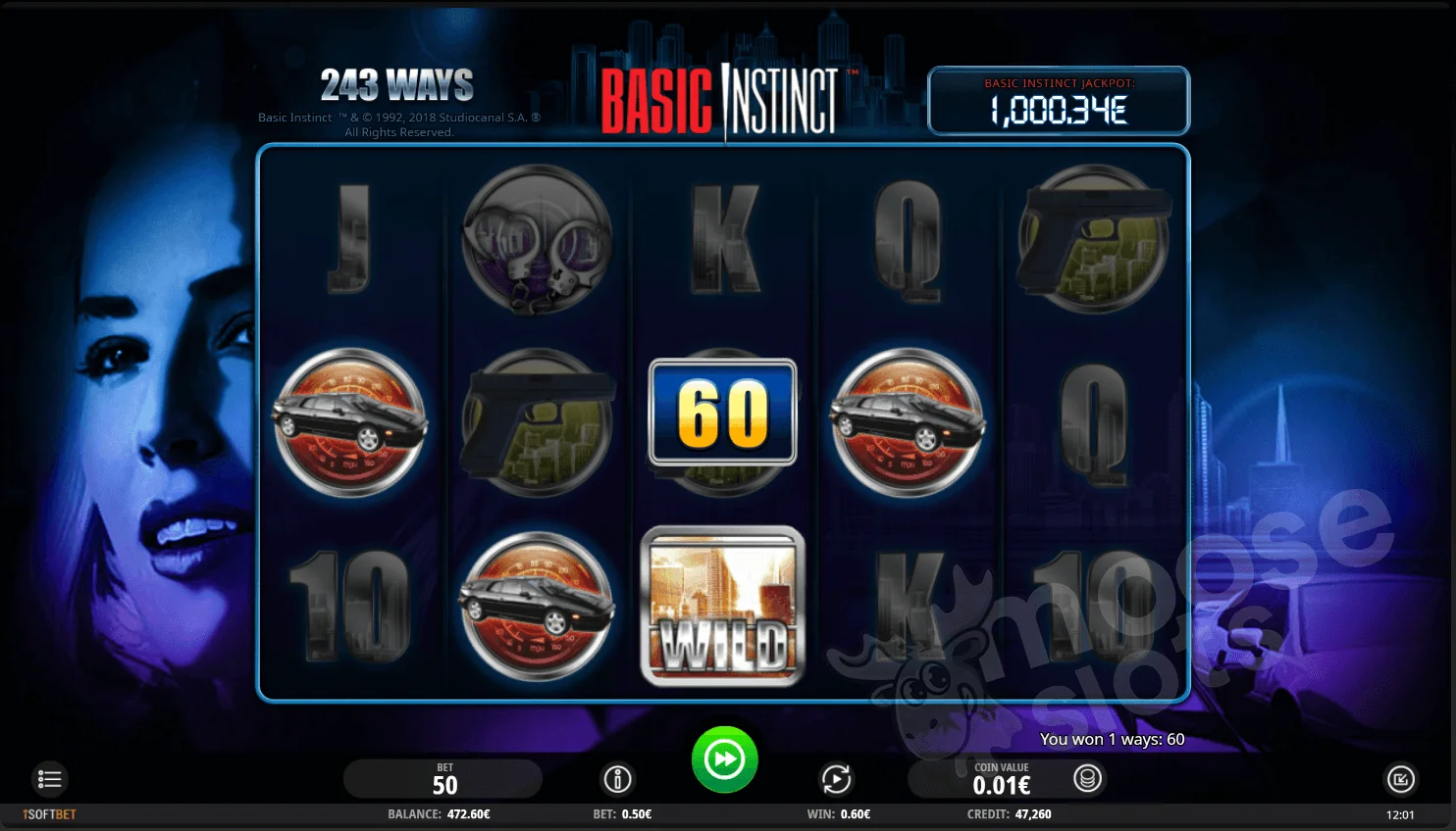 Basic Instinct slot game free spins