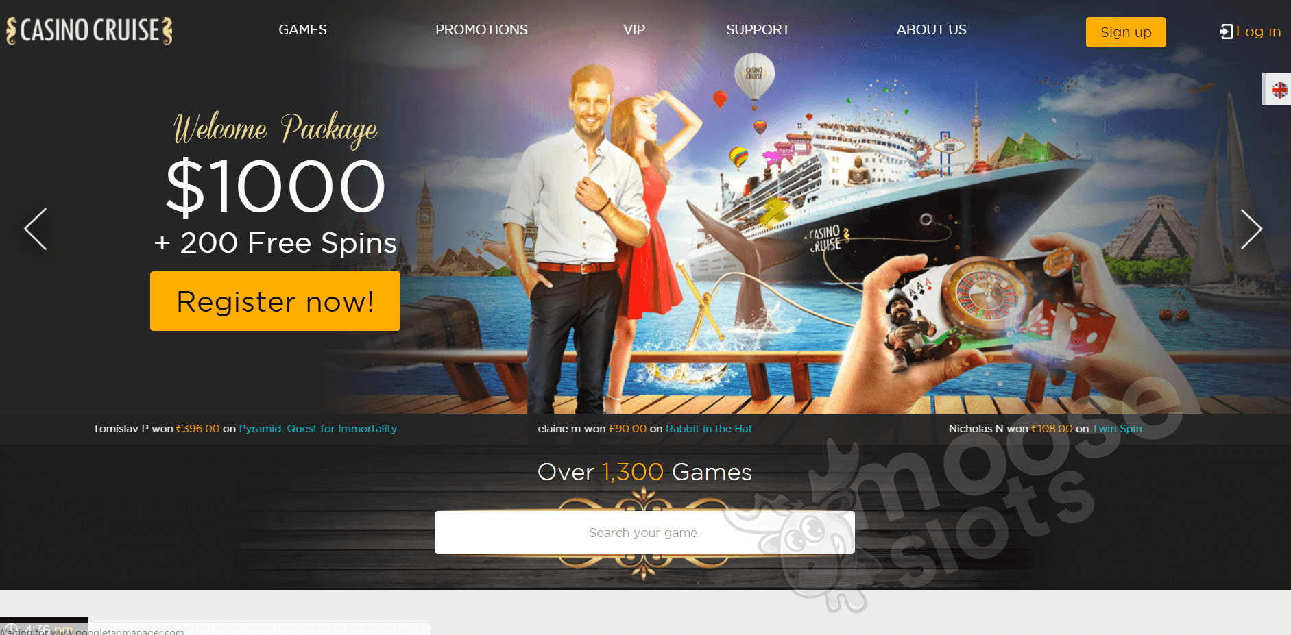 Casino Cruise free spins