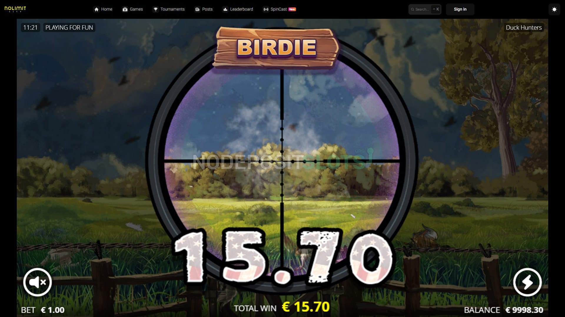 Duck Hunters bonus game