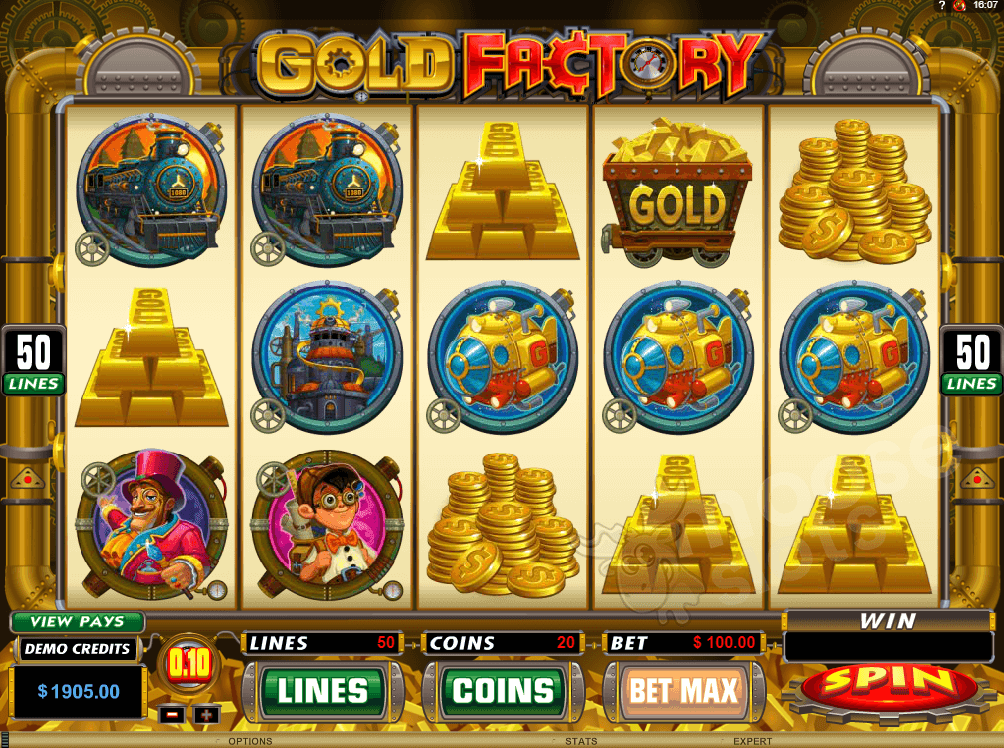 Gold Factory slot game free spins