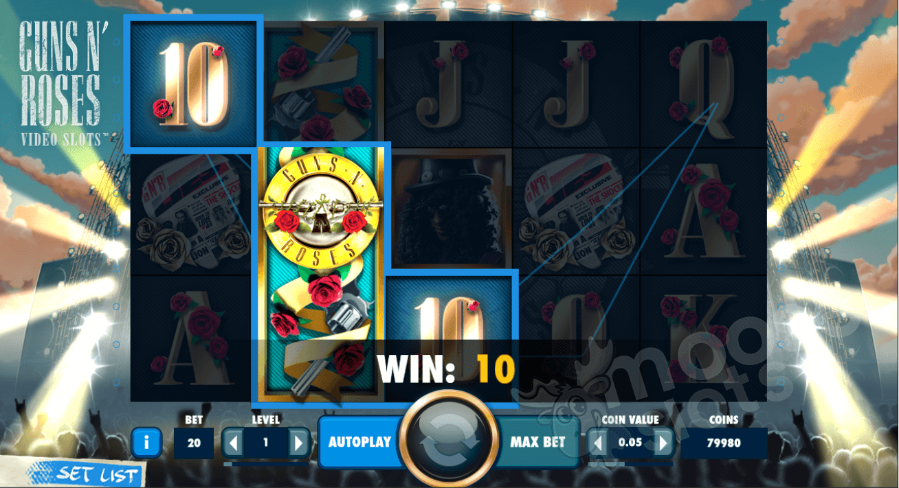 Guns N Roses slot free spins