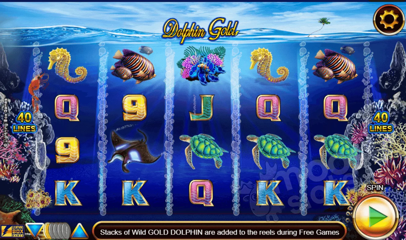 Play Dolphins Gold slot