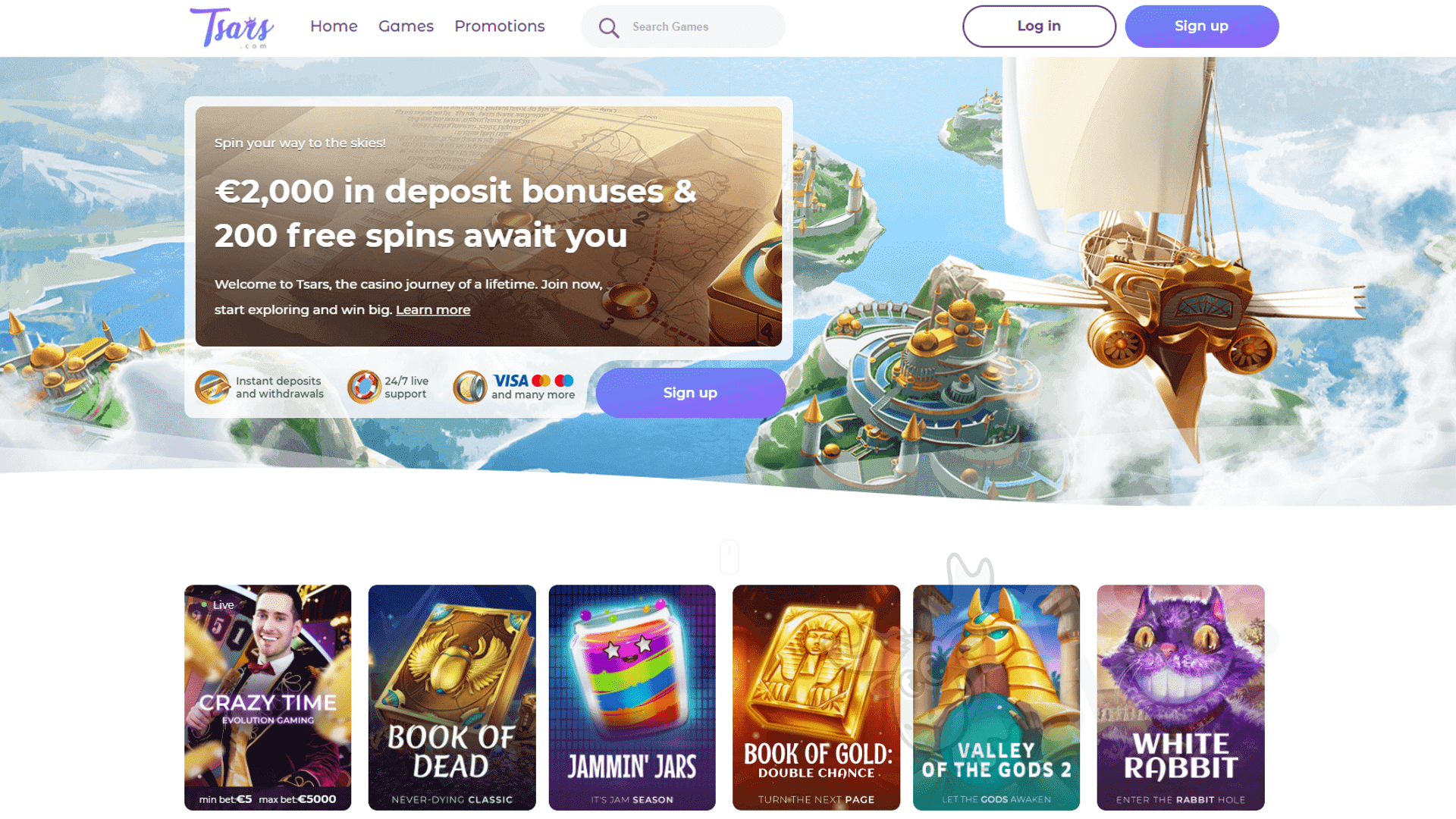 tsars no deposit bonus