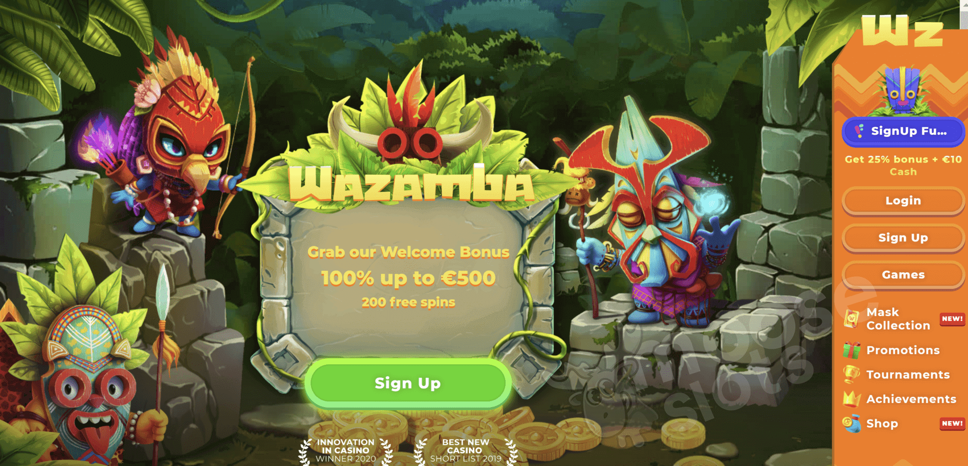 Wazamba Casino free spins