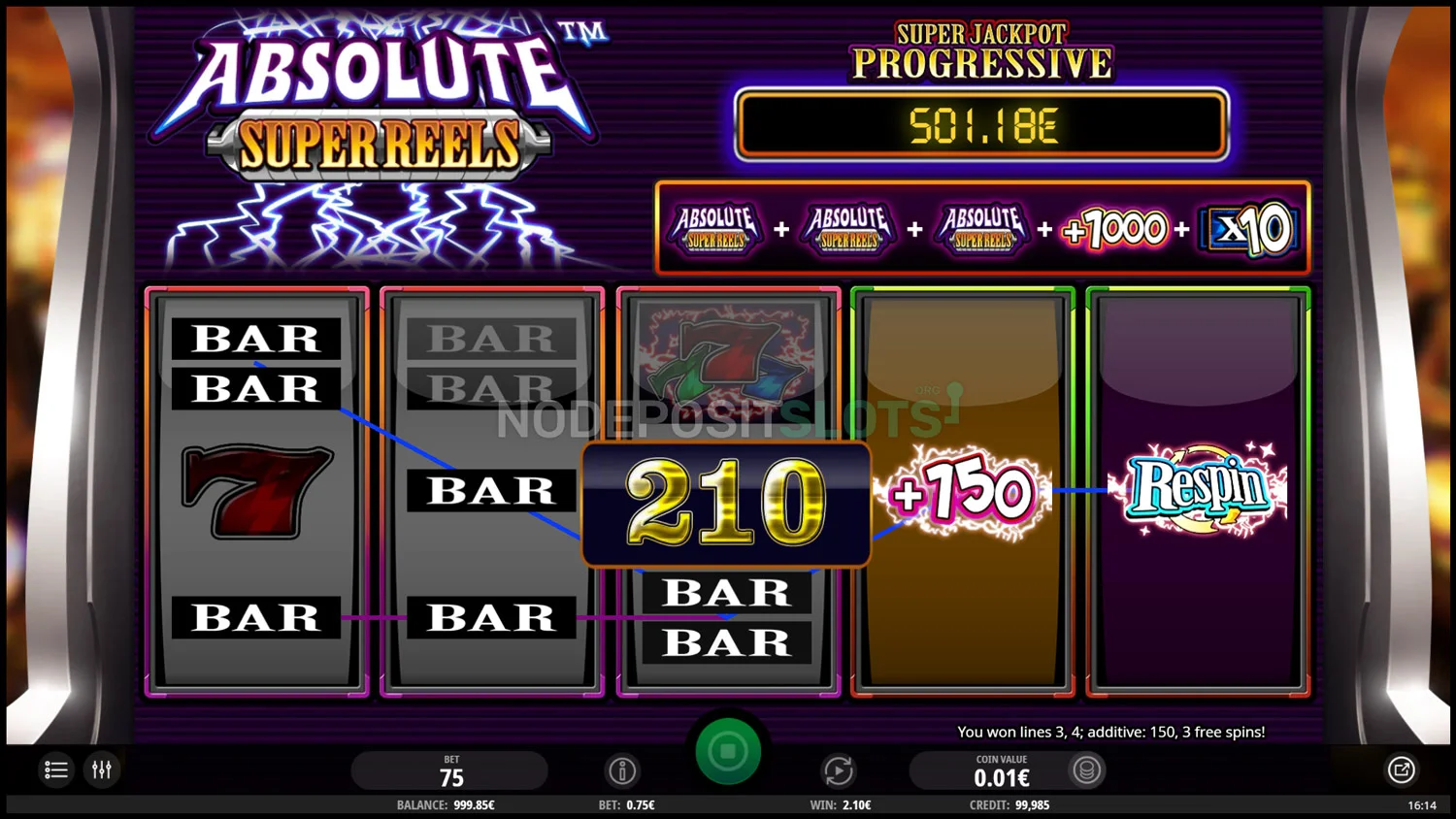 Absolute Super Reel Win