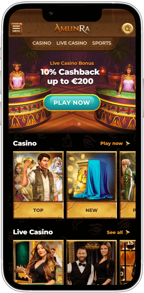 AmunRa Casino App