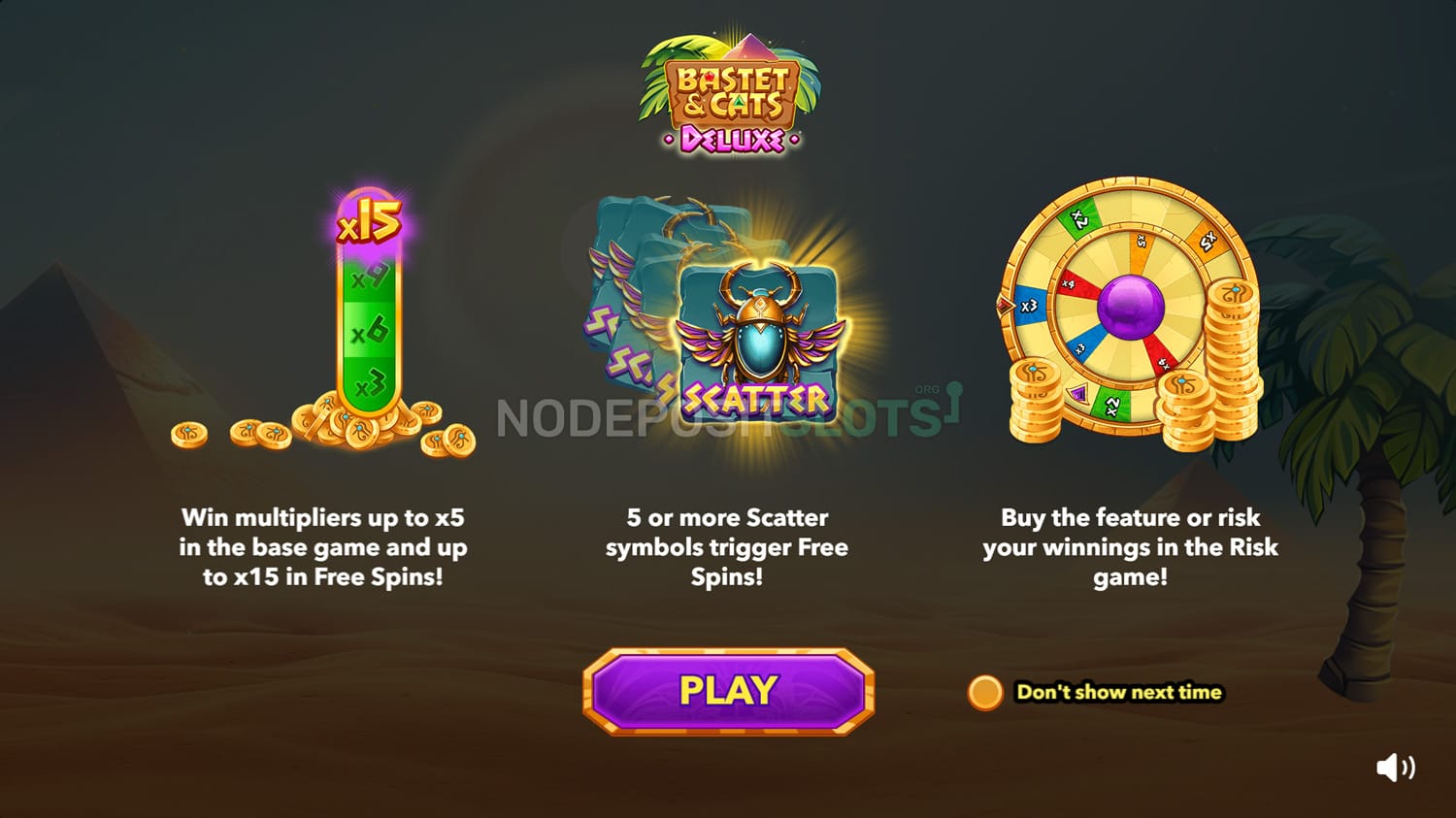 Bastet & Cats Deluxe Slot - intro