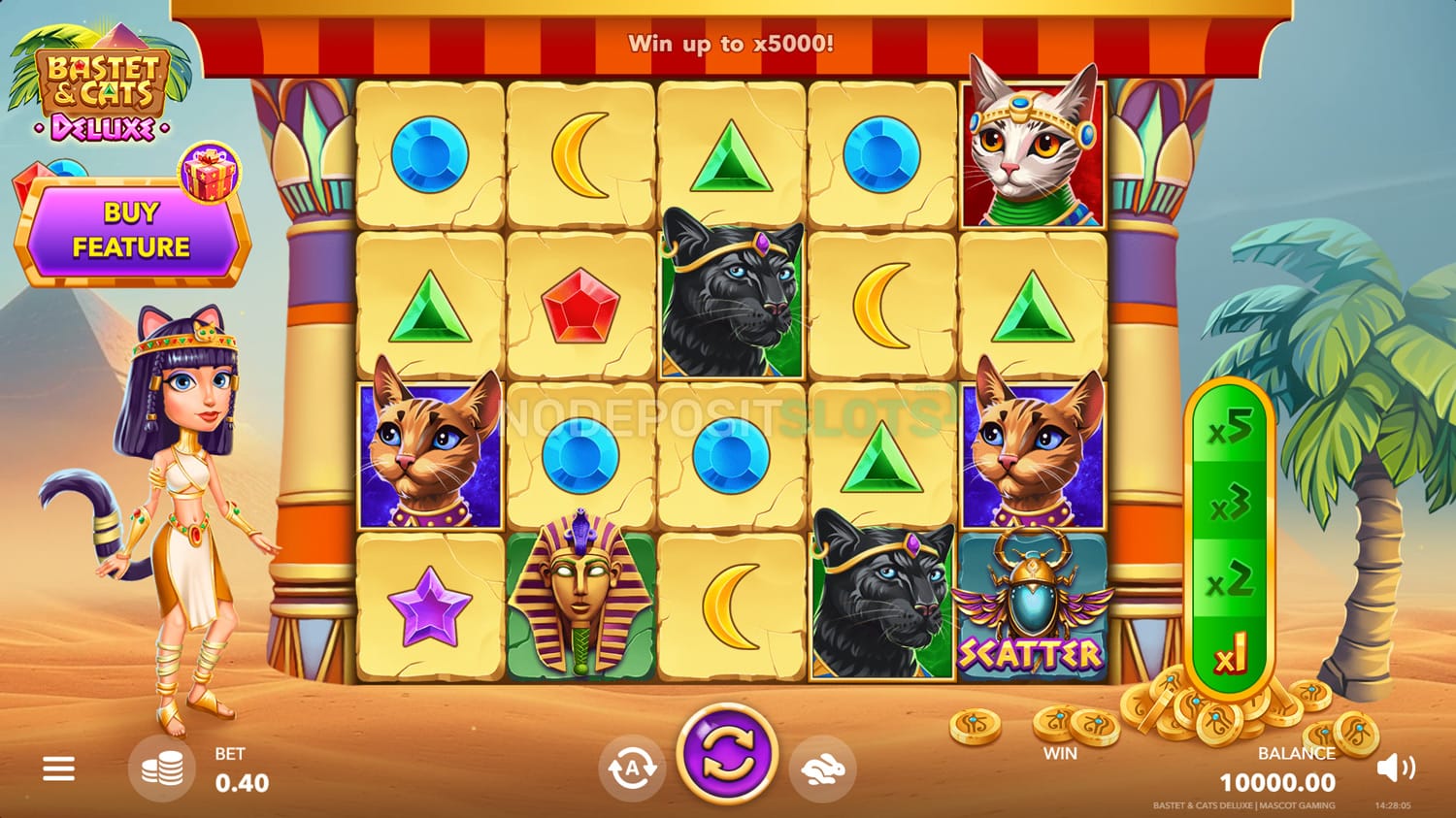 Bastet & Cats Deluxe Slot - Symbols
