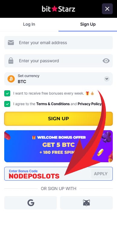 Bitstarz no deposit bonus code