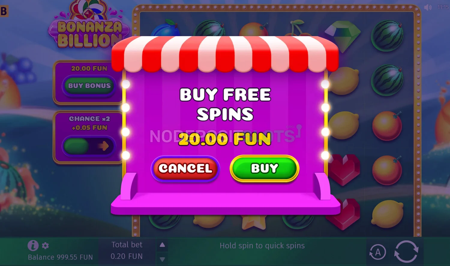 Bonanza Billion Slot - Bonus Buy
