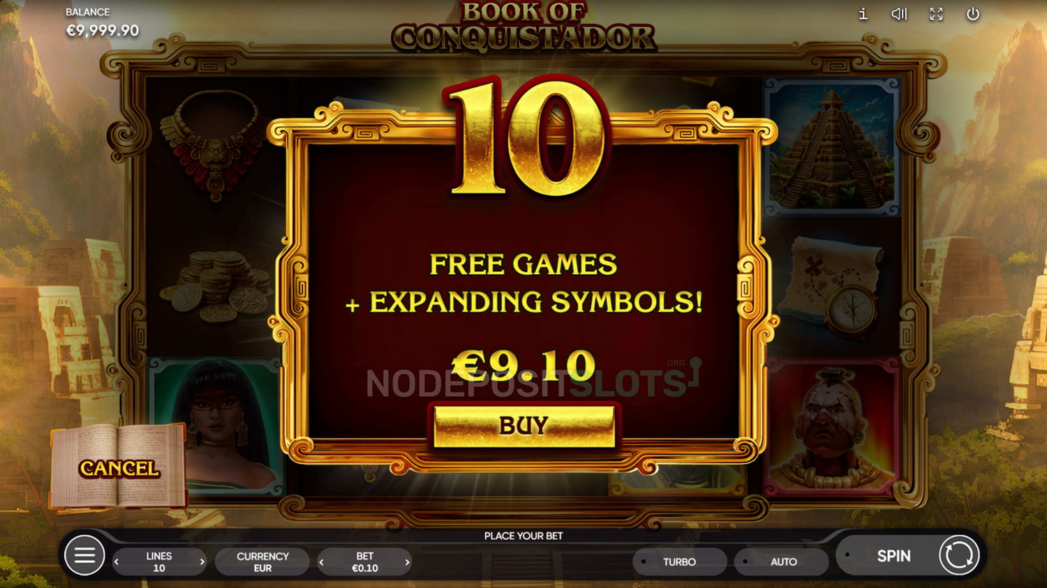 Book of Conquistador - Bonus Buy