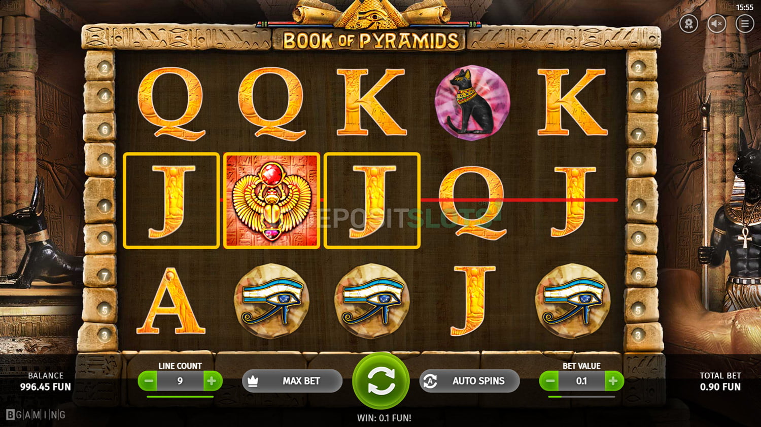 Book of Pyramids - Winnings 2