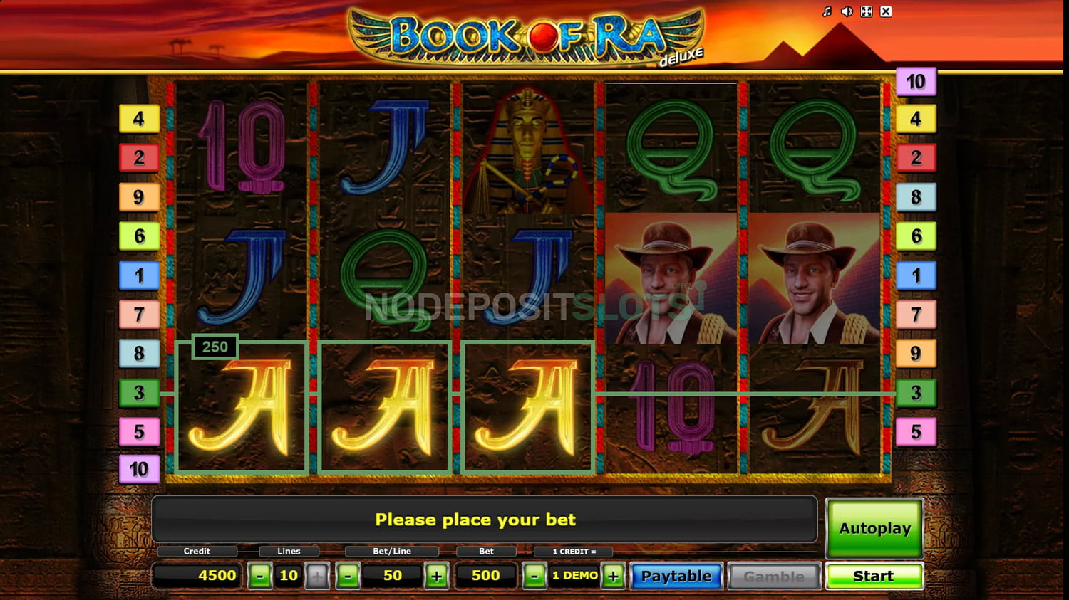 Book of Ra Slot win