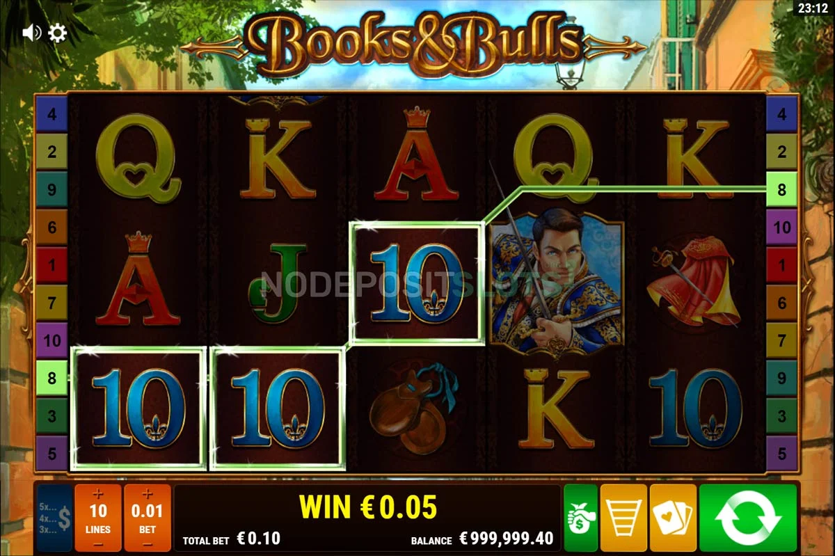 Books and Bulls Slot Win