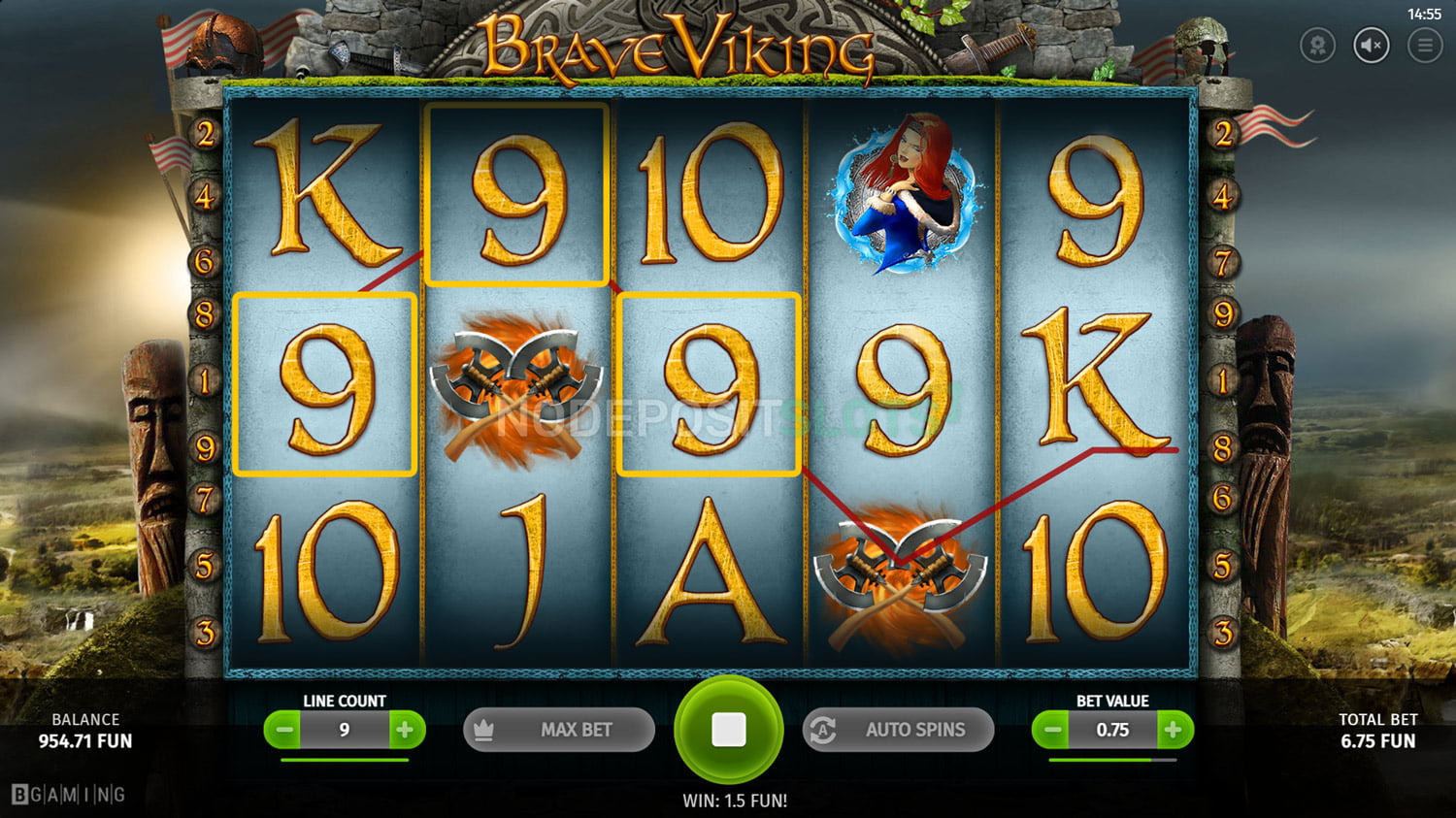 Brave Viking Slot - Win combination