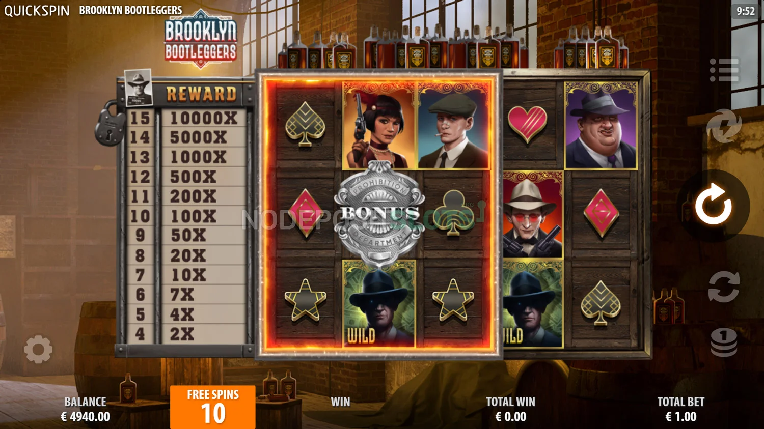 Brooklyn Bootleggers Slot - Free Spins Round