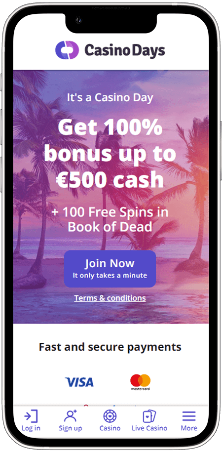 Casinodays Mobile App