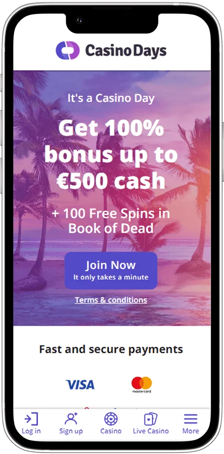 Casinodays Mobile App