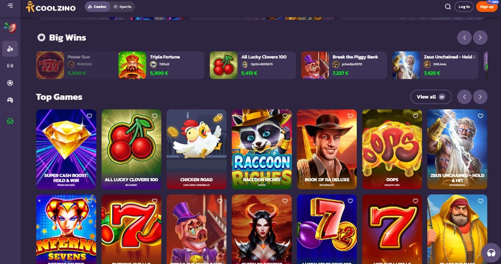 game of coolzino casino