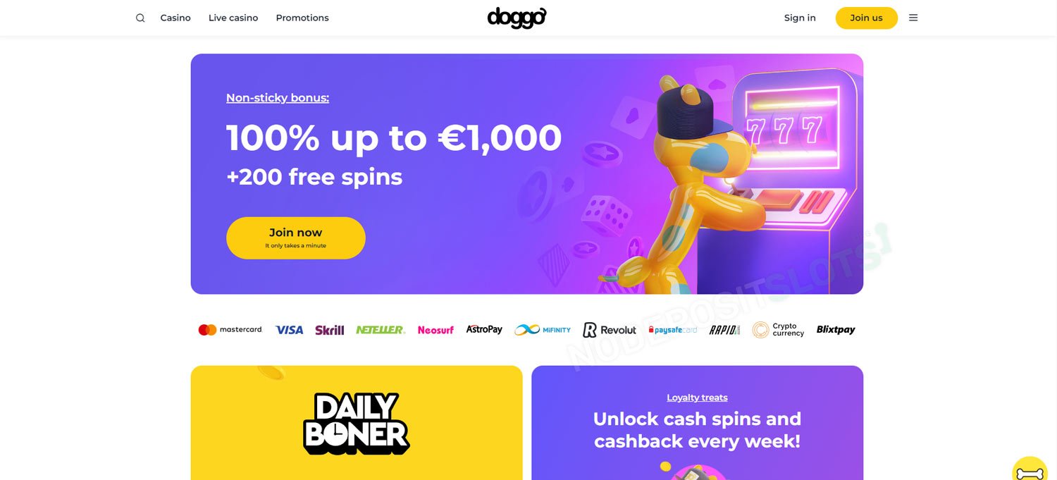 Doggo Online Casino Preview