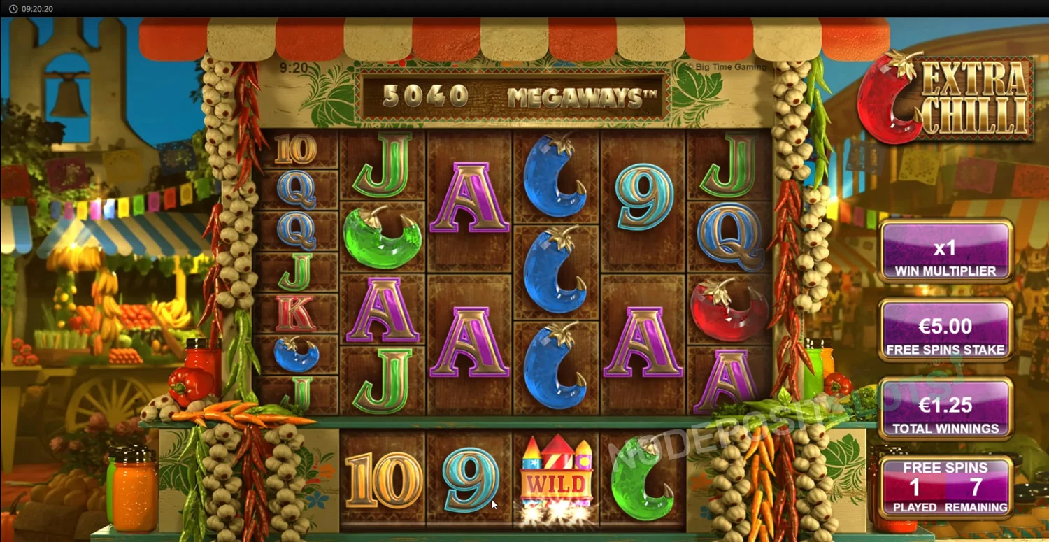 Extra Chilli Slot Megaways - Free Spins