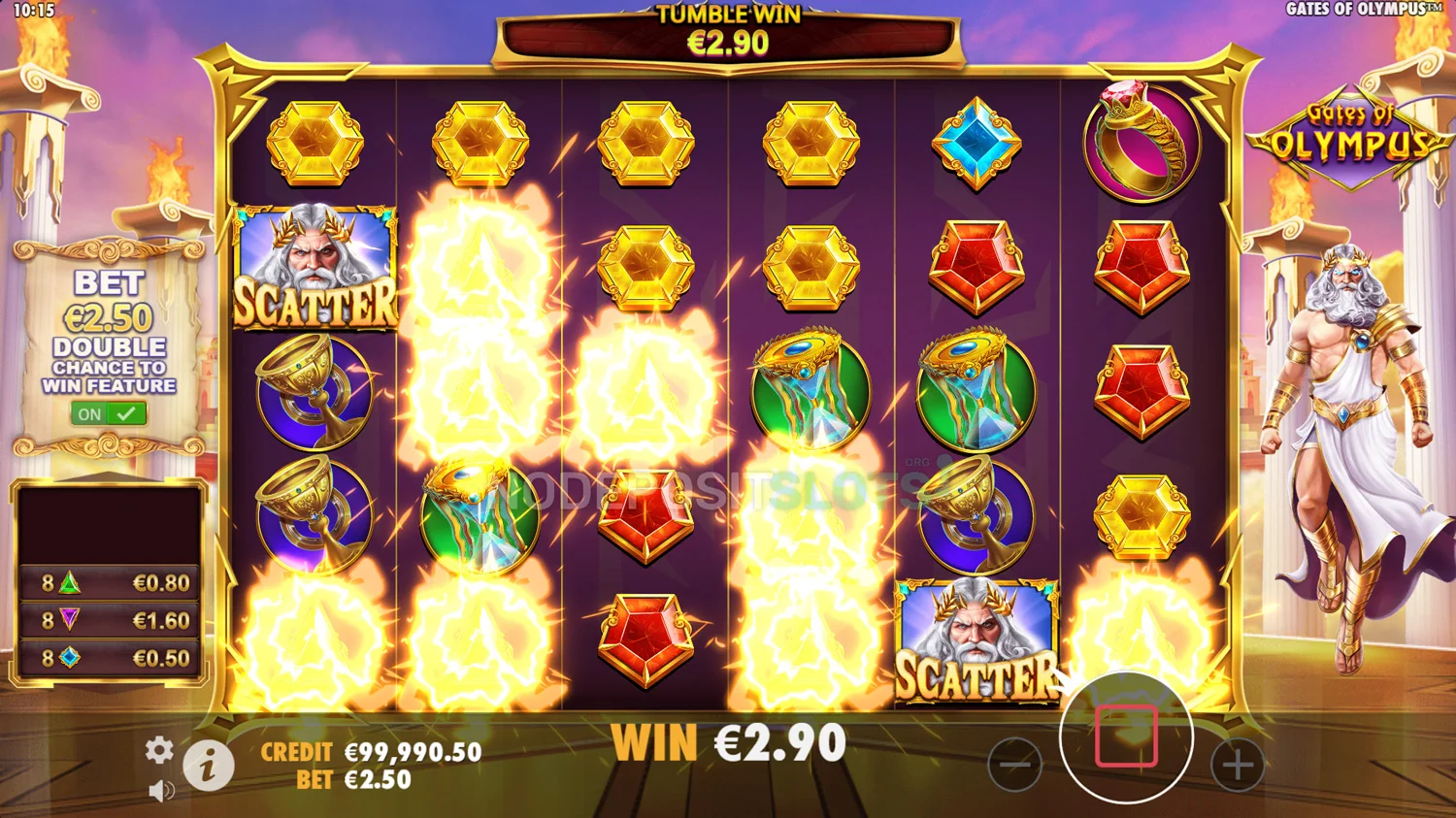 Gates of Olympus Slot - Scatter