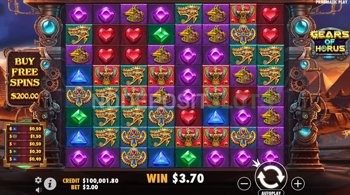 Gears ot Horus more Rows and Reels