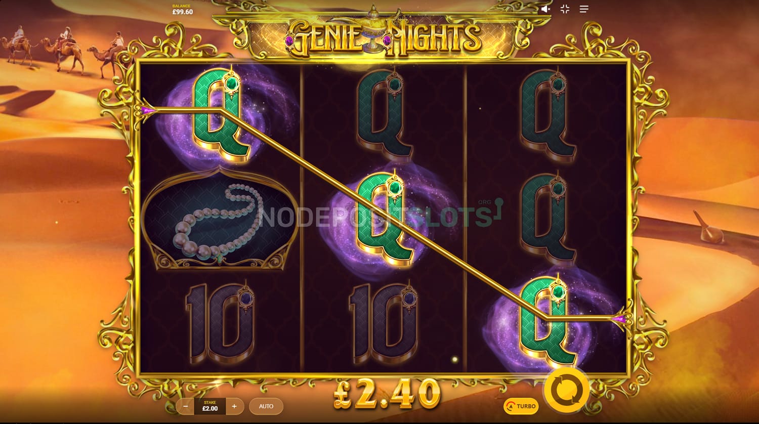 Genie Knights Slot - Payline