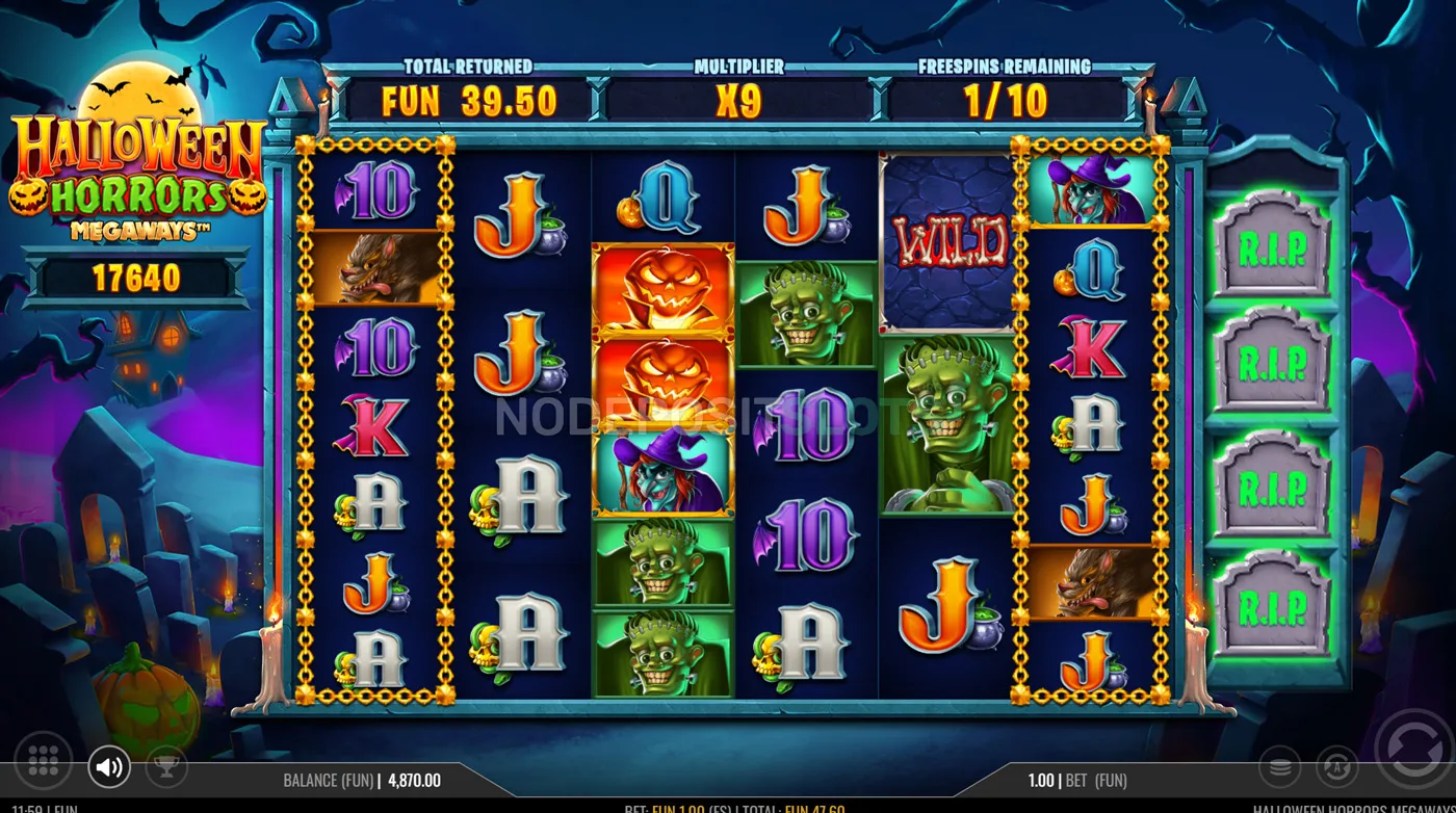 Halloween Horrors Megaways - All Rips