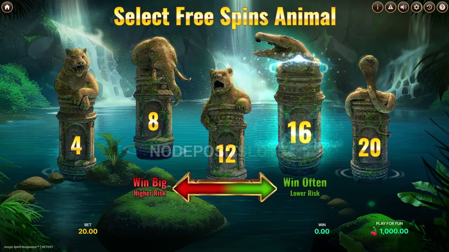 Jungle Spirit Megaways - Free Spins Chooser