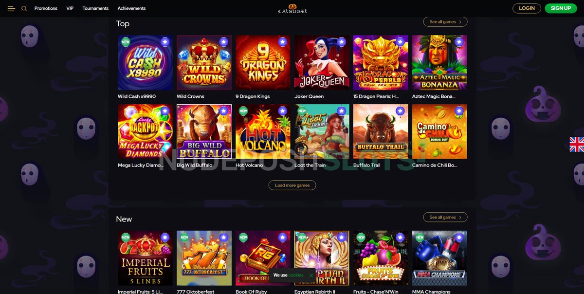 Katsubet Casino games