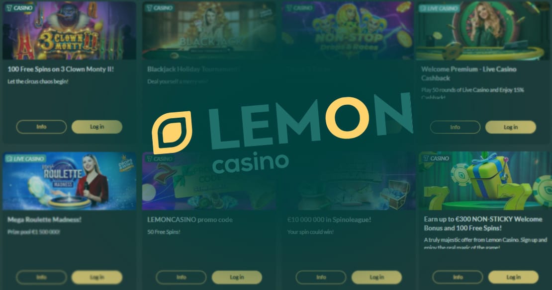 Lemon Casino Huge selection of bonuses!