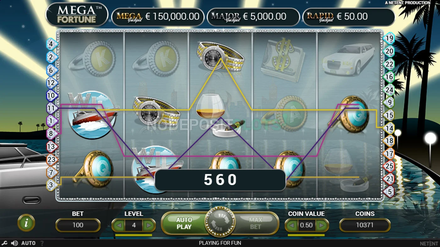 Mega Fortune Slot Win