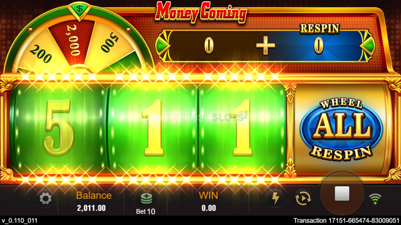 Money Coming slot by Tada Gaming - Respin