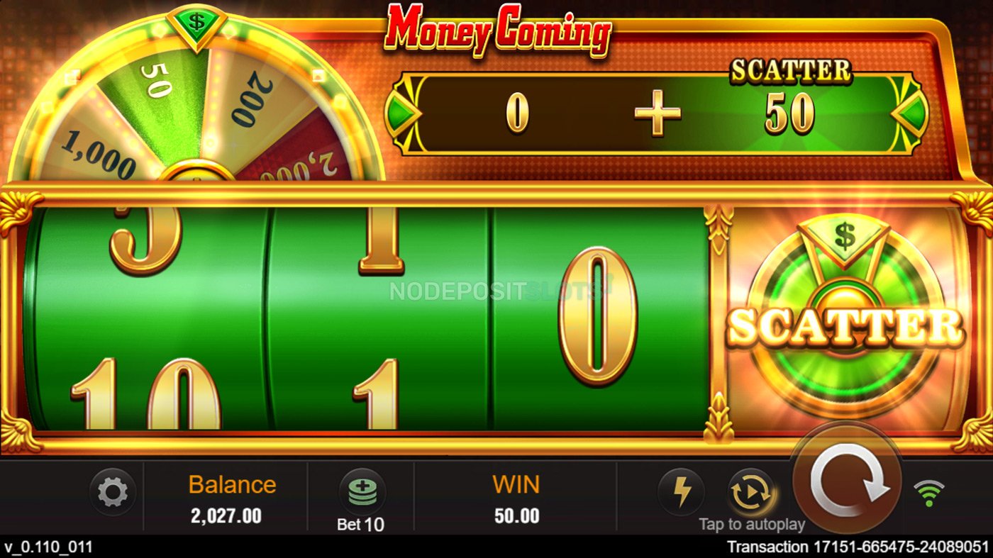 Money Coming slot by Tada Gaming - Lucky Wheel - Scatter