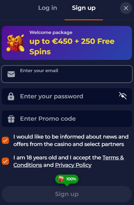 how to register ninecasino
